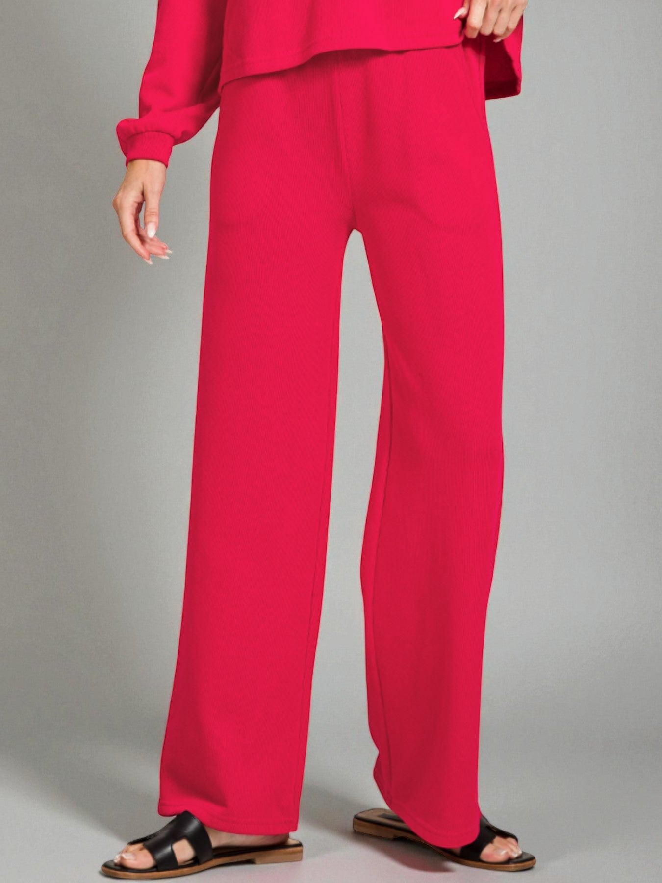 Rosewood Wide Leg Lounge Set