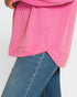 Bubblegum Pink Ribbed Long Sleeve Top