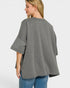 Charcoal Scuba Knit Oversized Top