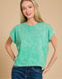 Mint Mineral Wash Boxy Tee