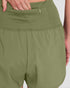 Light Olive High Waist Lined Active Shorts