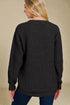 Charcoal Waffle Knit Crewneck Sweater