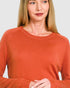Rust Lightweight Crew Neck Sweater