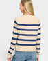 Oatmeal & Navy Striped Sweater
