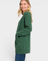 Dark Green Open Front Cardigan