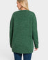 Dark Green Open Front Cardigan