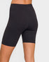 Black Cotton Stretch Bike Shorts