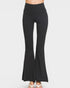 Black Foldover Flare Pants