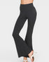 Black Foldover Flare Pants