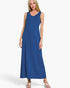 Navy Sleeveless A-Line Maxi Dress