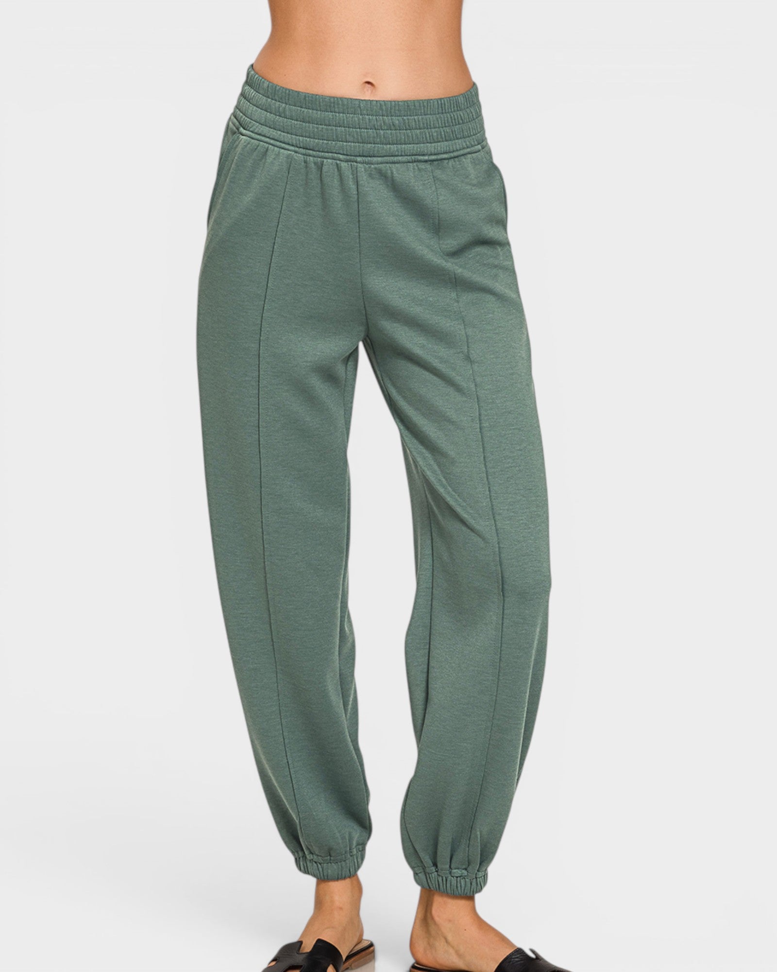 Sage Scuba Knit Jogger Pants