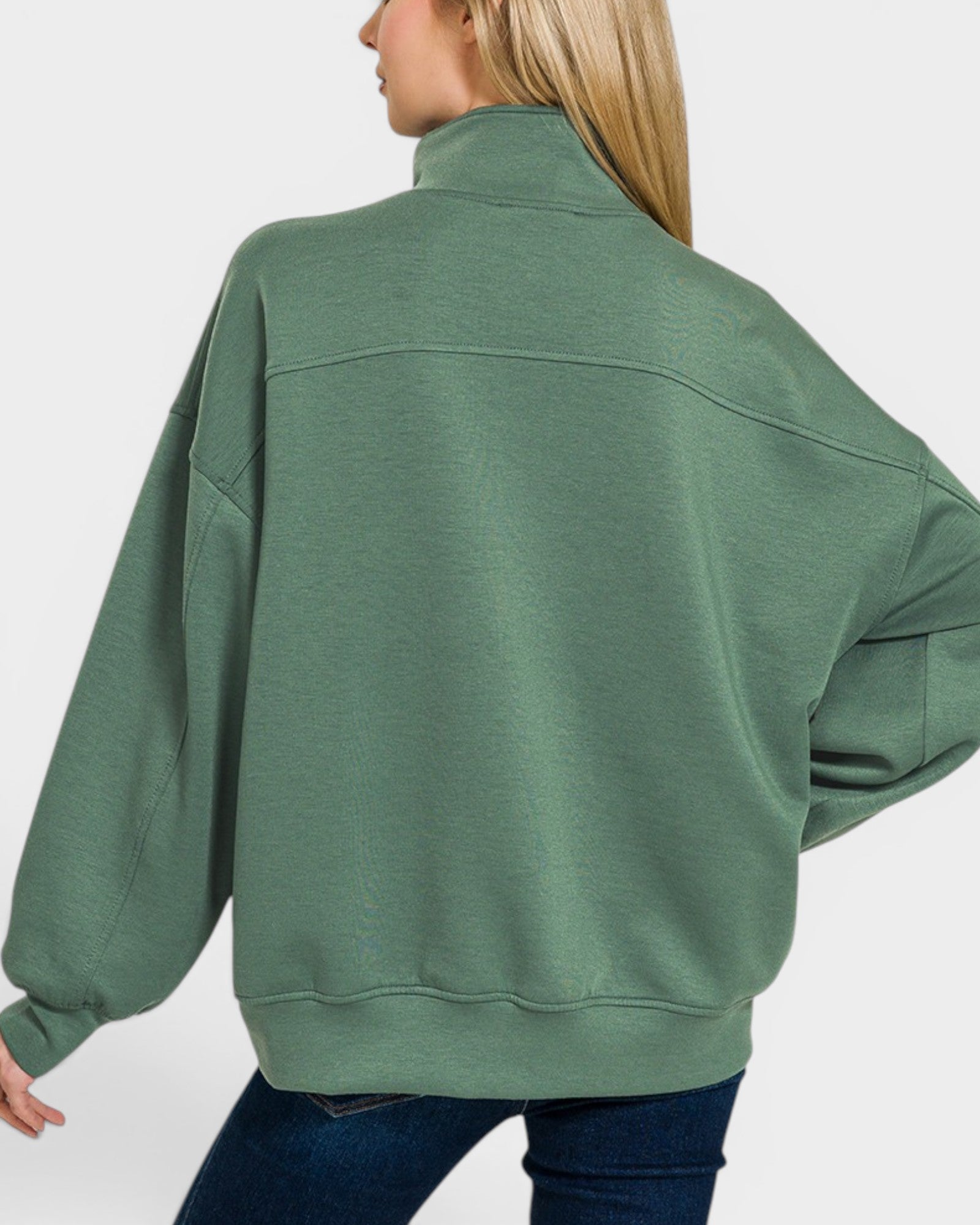Sage Scuba Half Zip Pullover