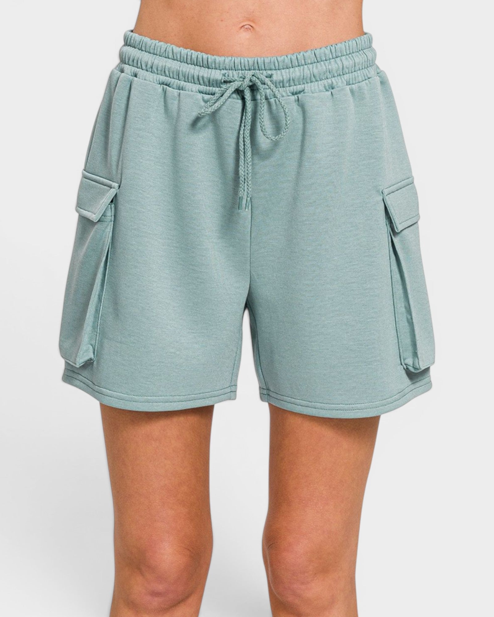 Seafoam Scuba Knit Cargo Shorts