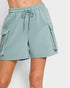 Seafoam Scuba Knit Cargo Shorts