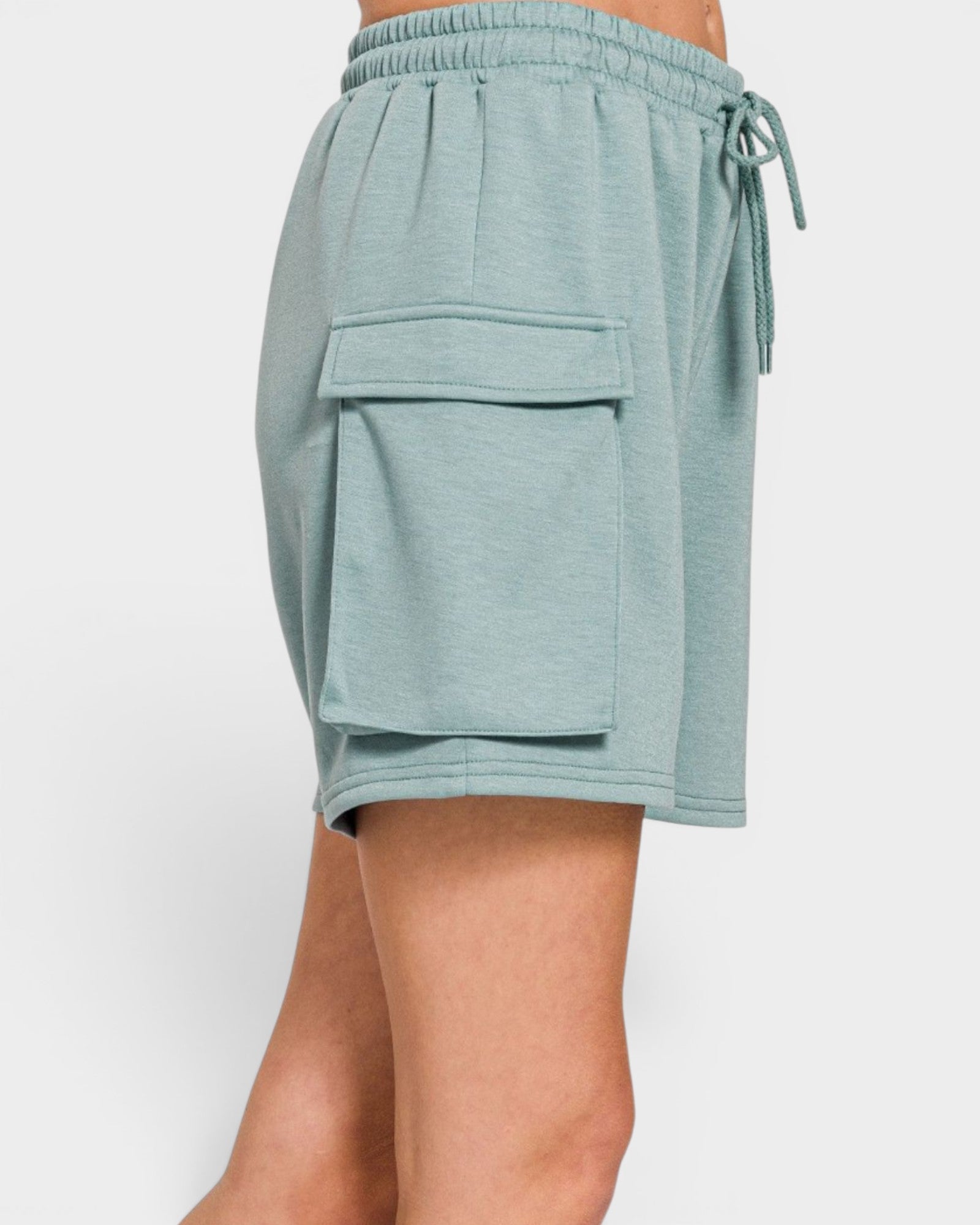 Seafoam Scuba Knit Cargo Shorts