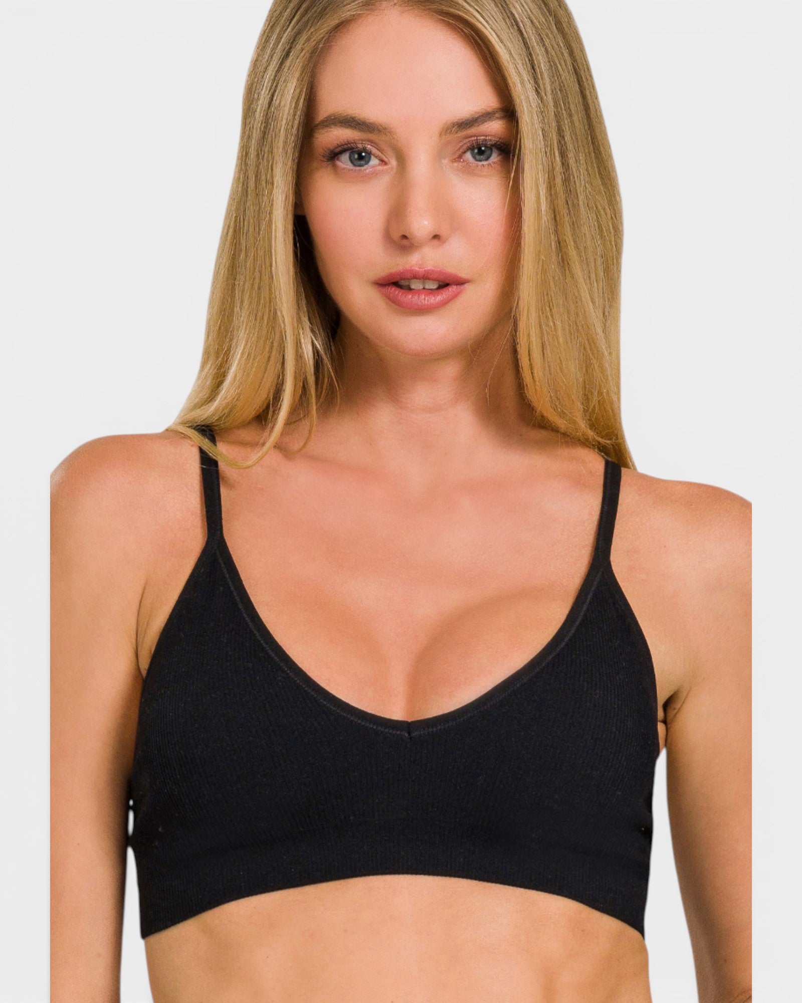 Black Seamless Bralette