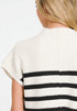 Ivory & Black Striped Knit Top