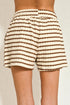 Ivory & Brown Stripe Lounge Set