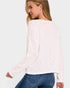 Ivory Textured V-Neck Top