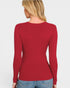 Cabernet V-Neck Ribbed Sweater