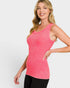 Coral Washed Ribbed Tank Top