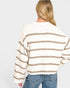 Mocha Stripe Knit Sweater