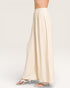 Cream Wide-Leg Pants