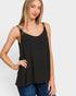 Black Double-Strap Swing Tank