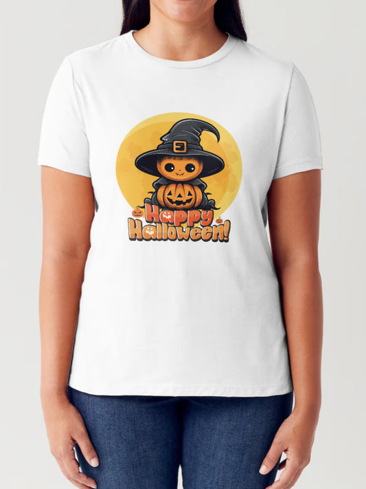 Happy Halloween Short Sleeve Seamless T-Shirt