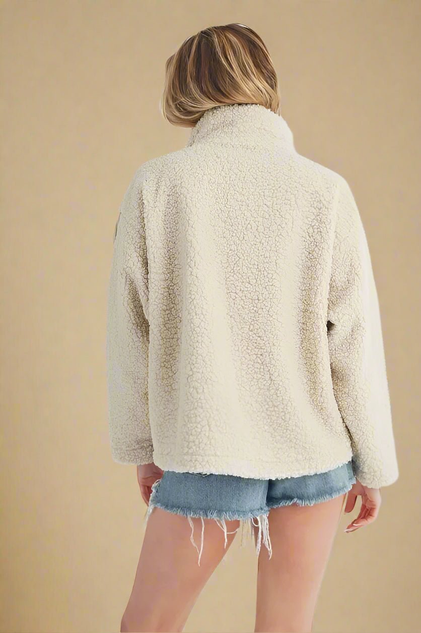 AEMI+CO - Oatmeal Corduroy Sherpa Jacket