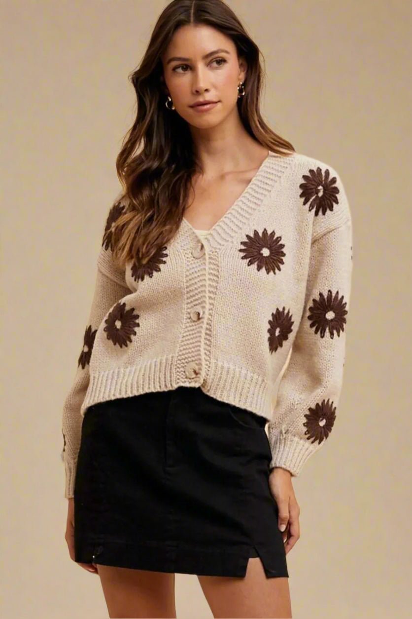 ANNIE WEAR - Black Denim Mini Skirt with Front Slit Hem