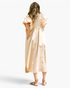 ANNIE WEAR - Smocked Puff Sleeve Midi Dress in Tan