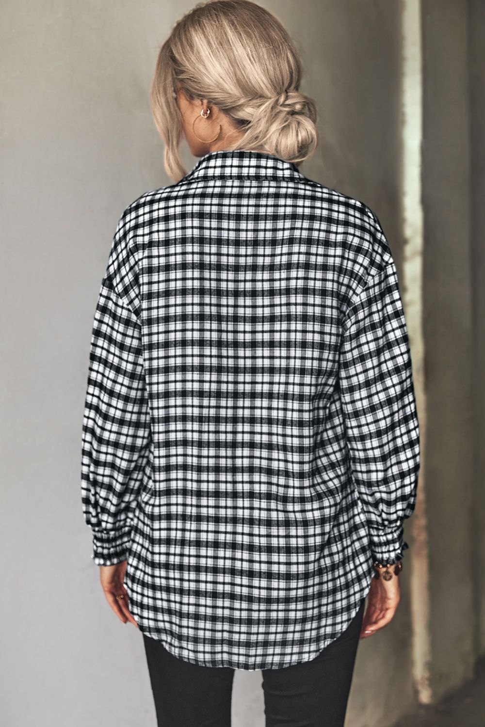 Plaid Button Front Shirt