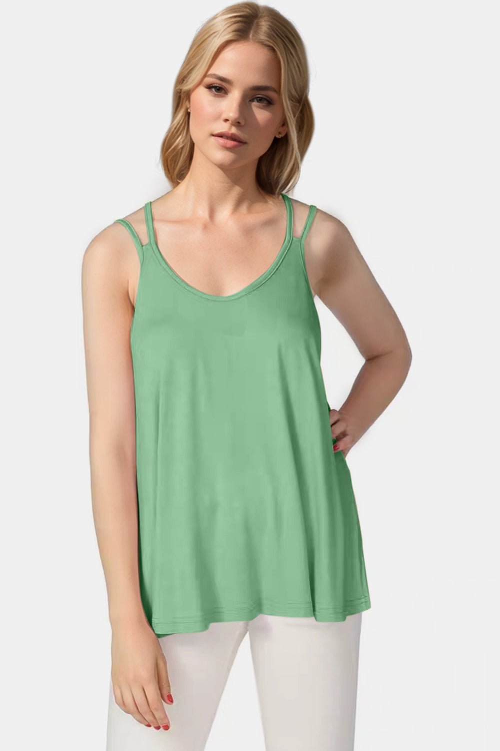 Basic Bae - Bamboo Double Strap Cami