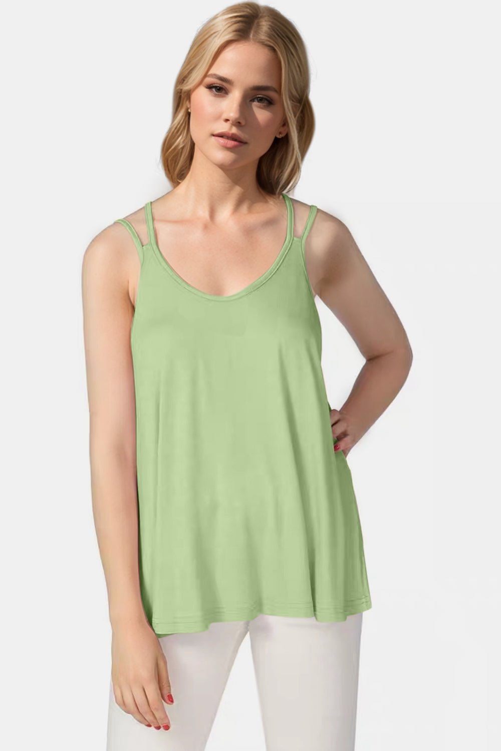 Basic Bae - Bamboo Double Strap Cami