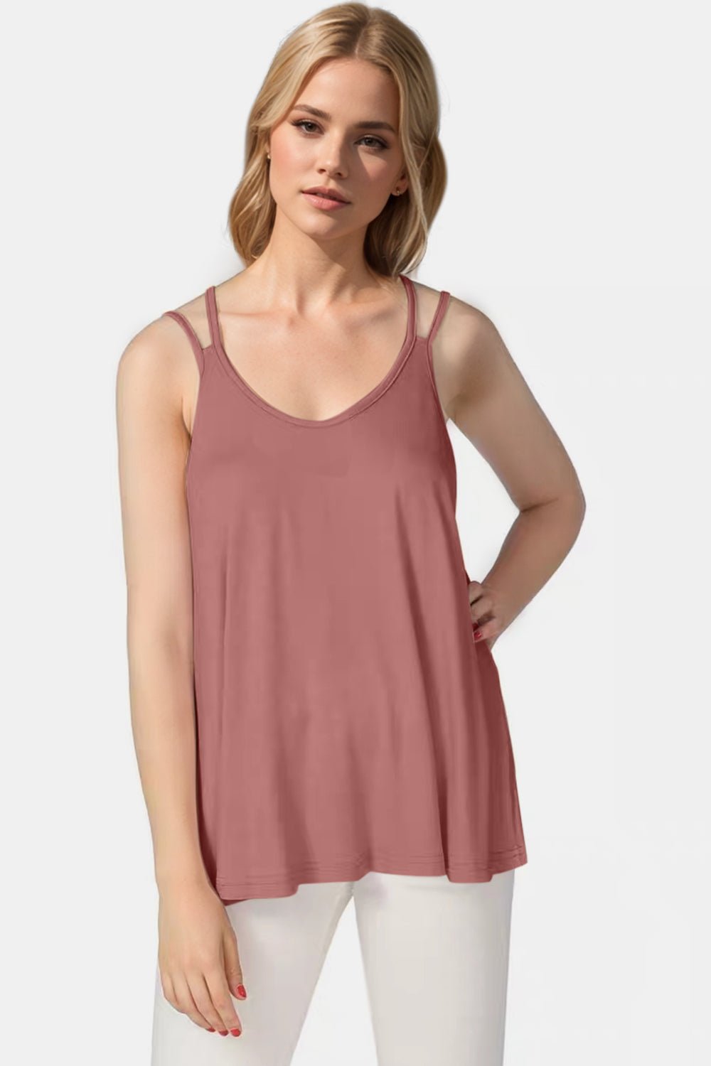 Basic Bae - Bamboo Double Strap Cami