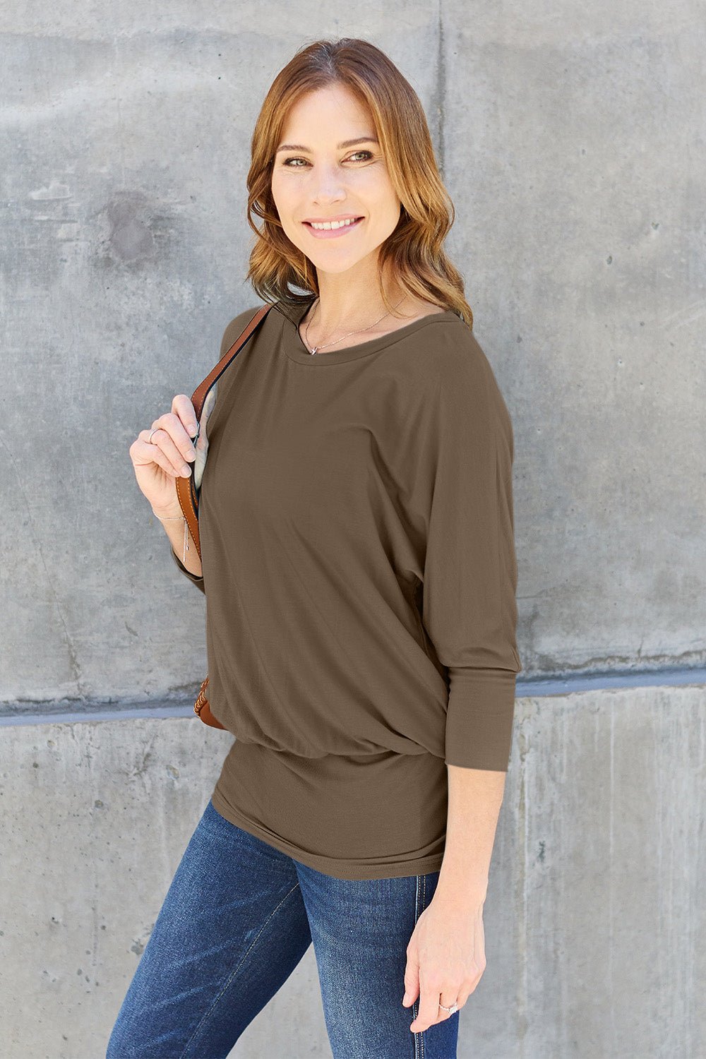 Basic Bae - Batwing Sleeve Tunic Top