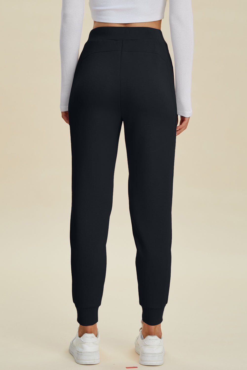 Basic Bae - Drawstring High Waist Joggers