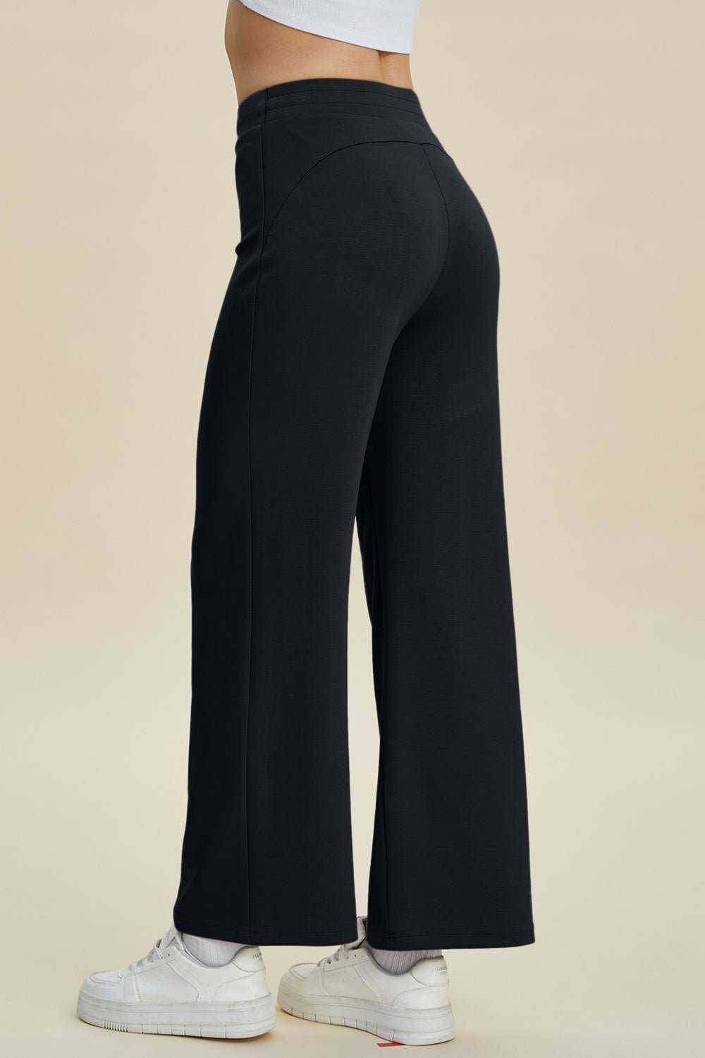 Basic Bae - Drawstring Wide Leg Pants