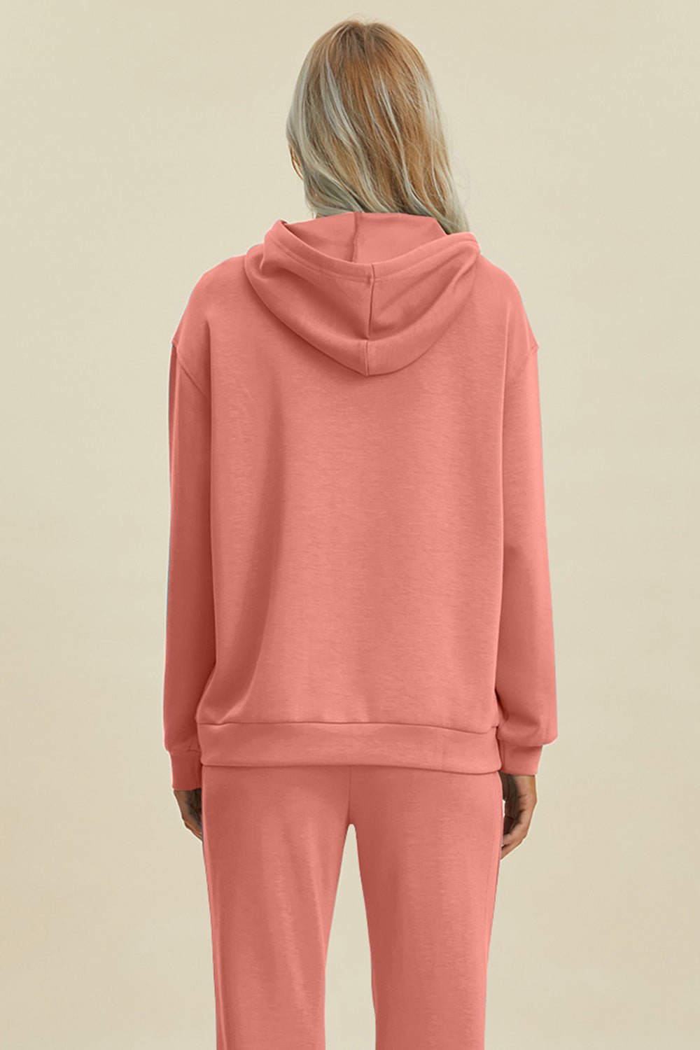 Basic Bae - Long Sleeve Hoodie with Kangaroo Pocket