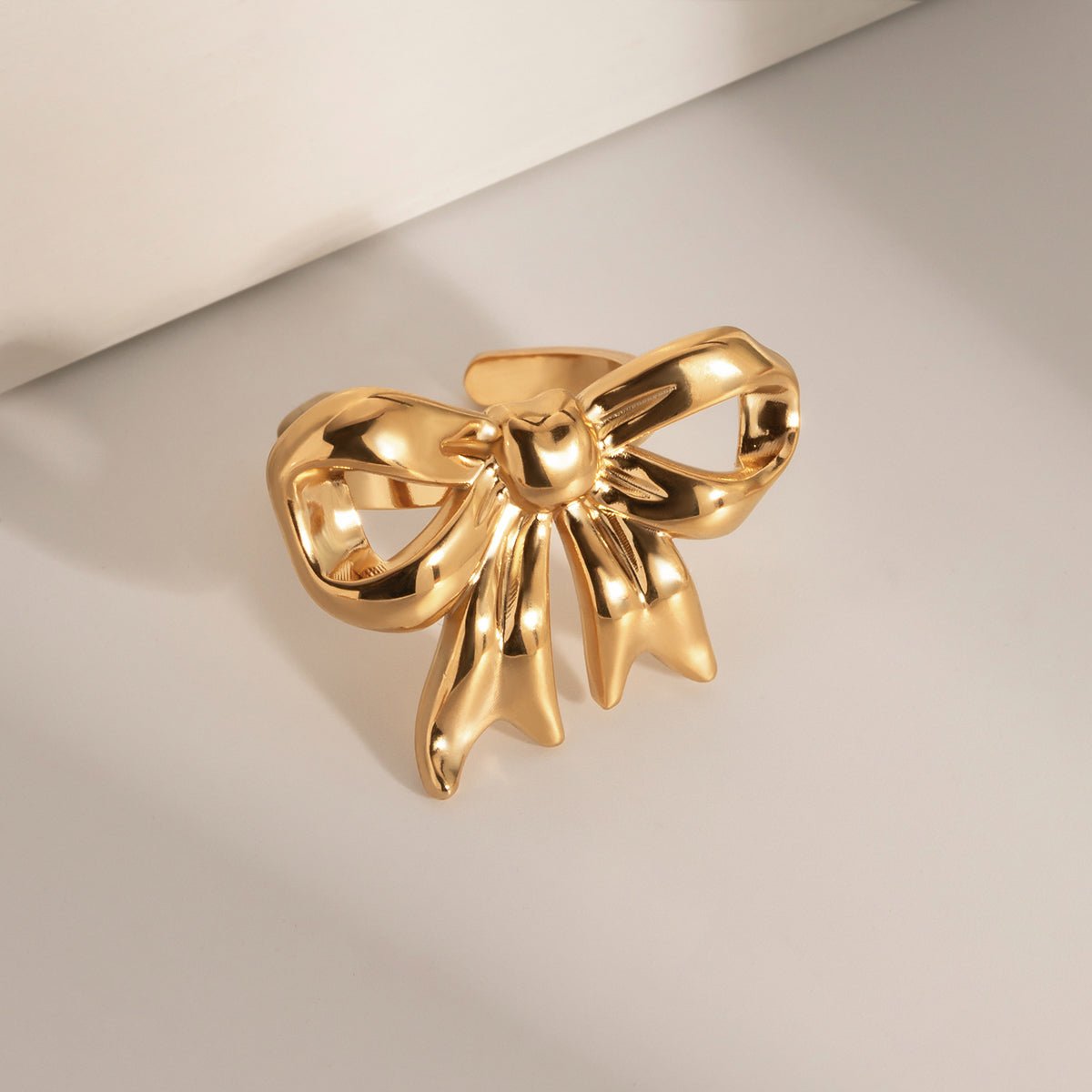 Beach Rose Co. - Adjustable Gold Bow Ring