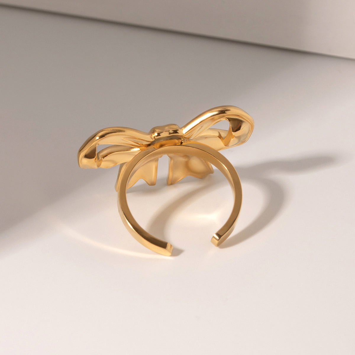 Beach Rose Co. - Adjustable Gold Bow Ring