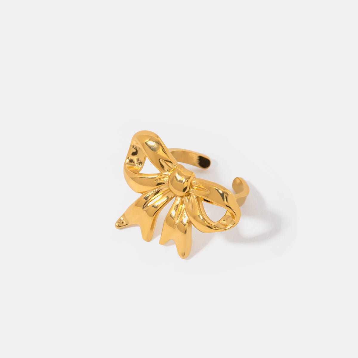 Beach Rose Co. - Adjustable Gold Bow Ring