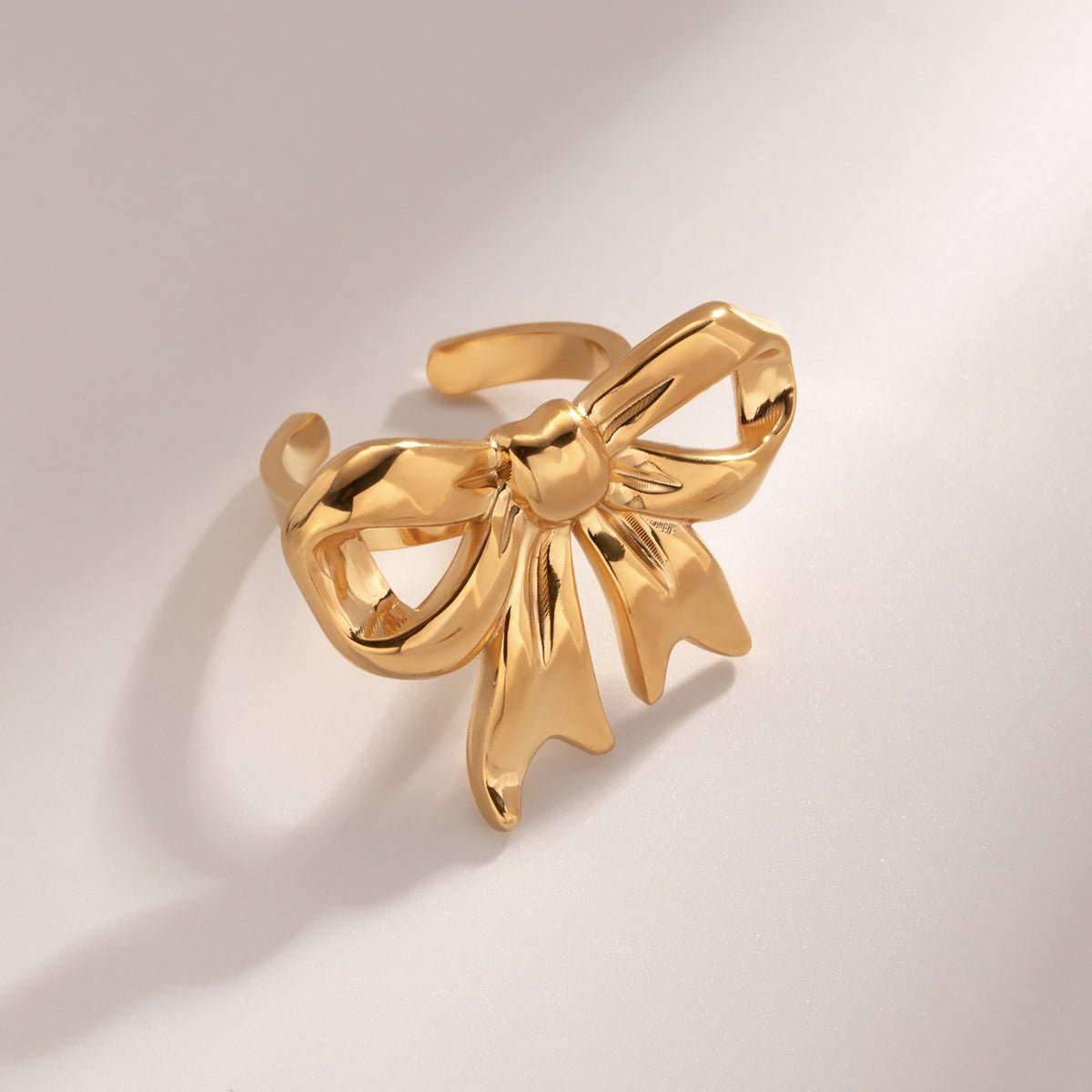 Beach Rose Co. - Adjustable Gold Bow Ring