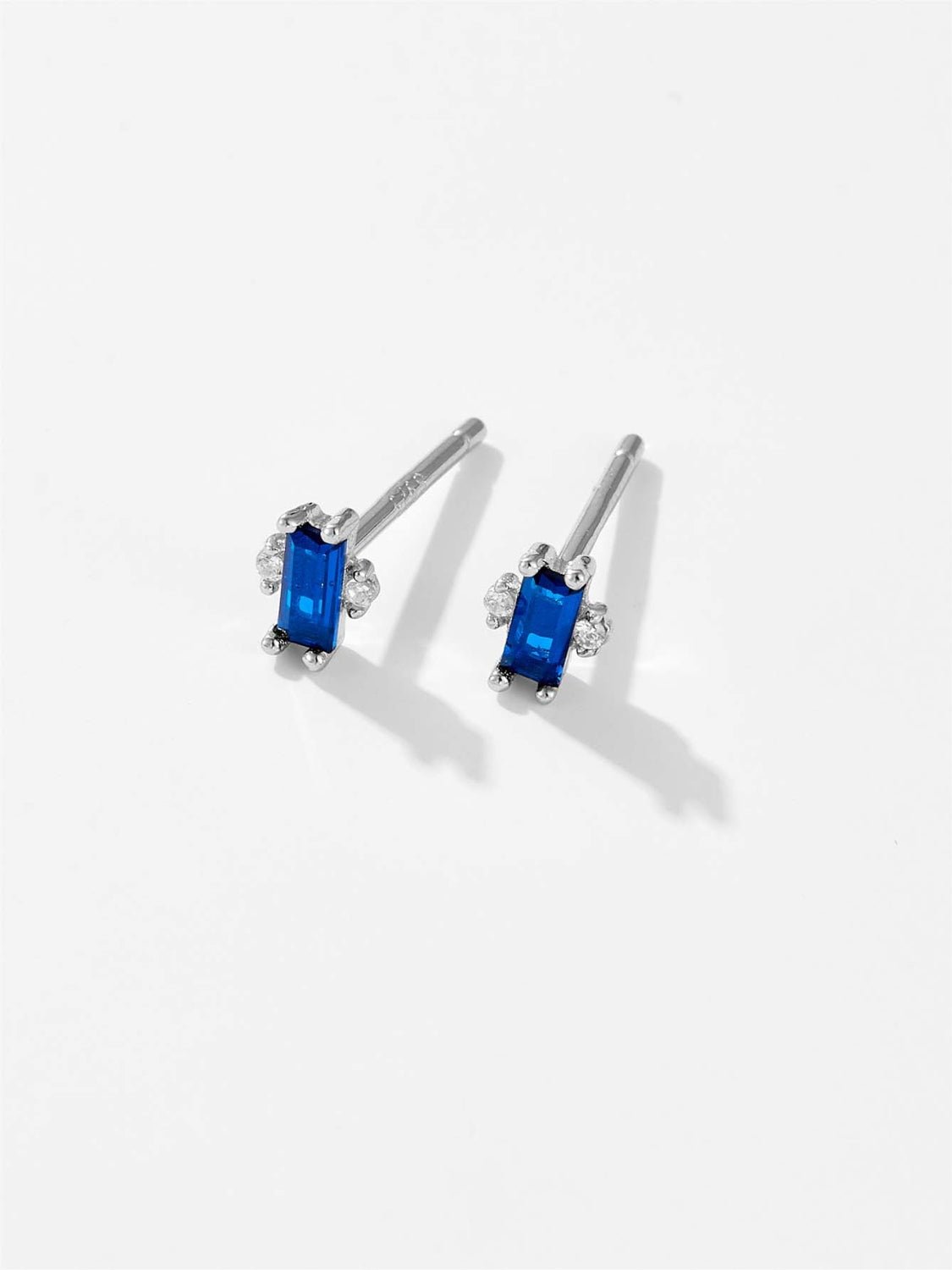 Beach Rose Co. - Baguette Shaped Zircon Stud Earrings