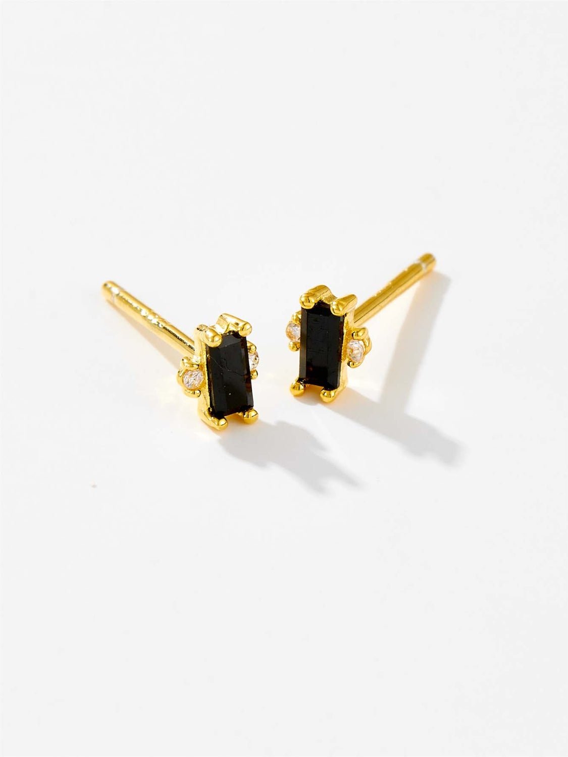 Beach Rose Co. - Baguette Shaped Zircon Stud Earrings