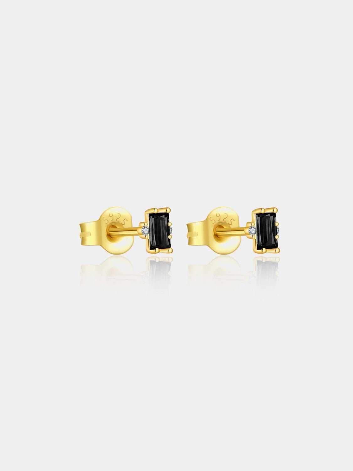 Beach Rose Co. - Baguette Shaped Zircon Stud Earrings