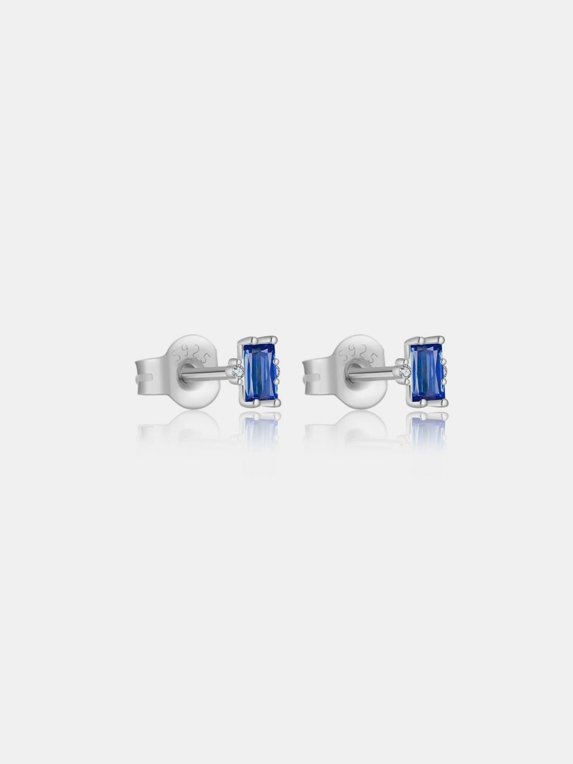 Beach Rose Co. - Baguette Shaped Zircon Stud Earrings