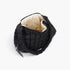 Beach Rose Co. black quilted nylon padded crossbody bag with an open interior and zipper closure
