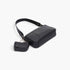 Beach Rose Co. black quilted faux leather shoulder bag with a matching mini Airpod pouch and chain strap.